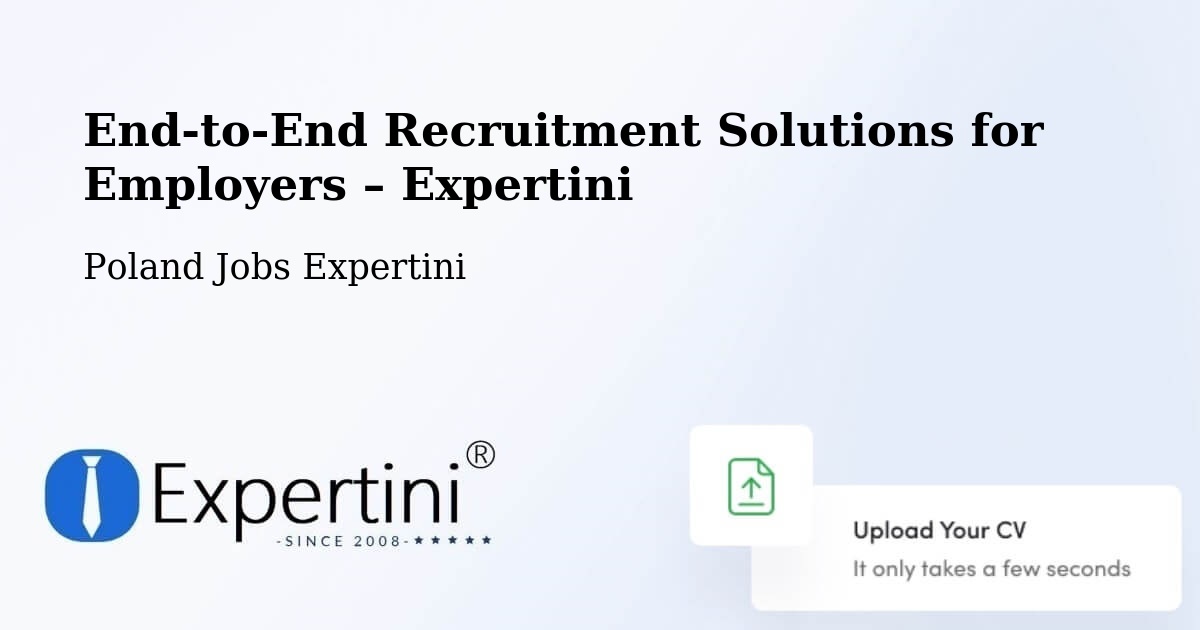 Recruitment Solutions for Employers – Podłęże - Podłęże, Poland Jobs Expertini